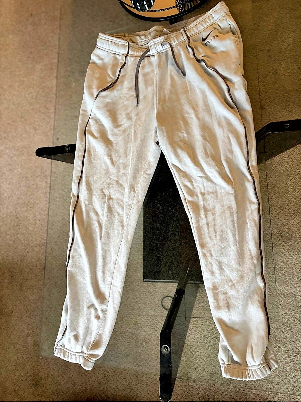 Nike Air Fleece Pants in White Size Large